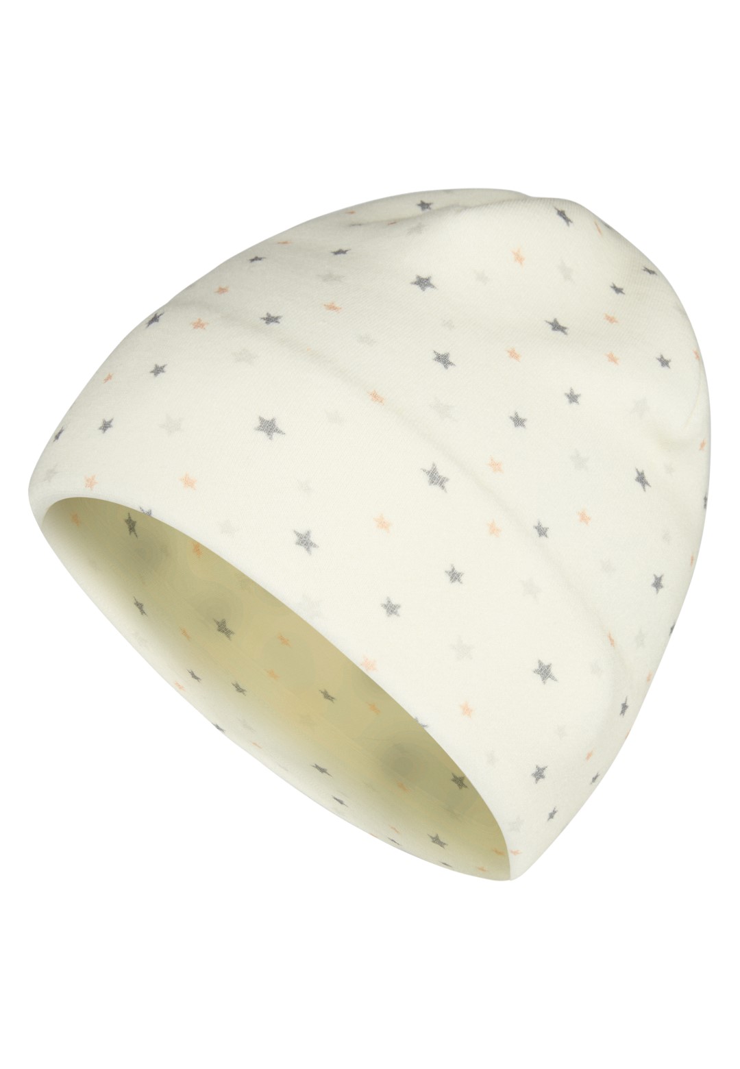 Berretto bebé stelle ecru unisex