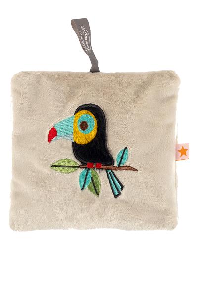 Wärmekissen Tukan grau Polyester Elasthan