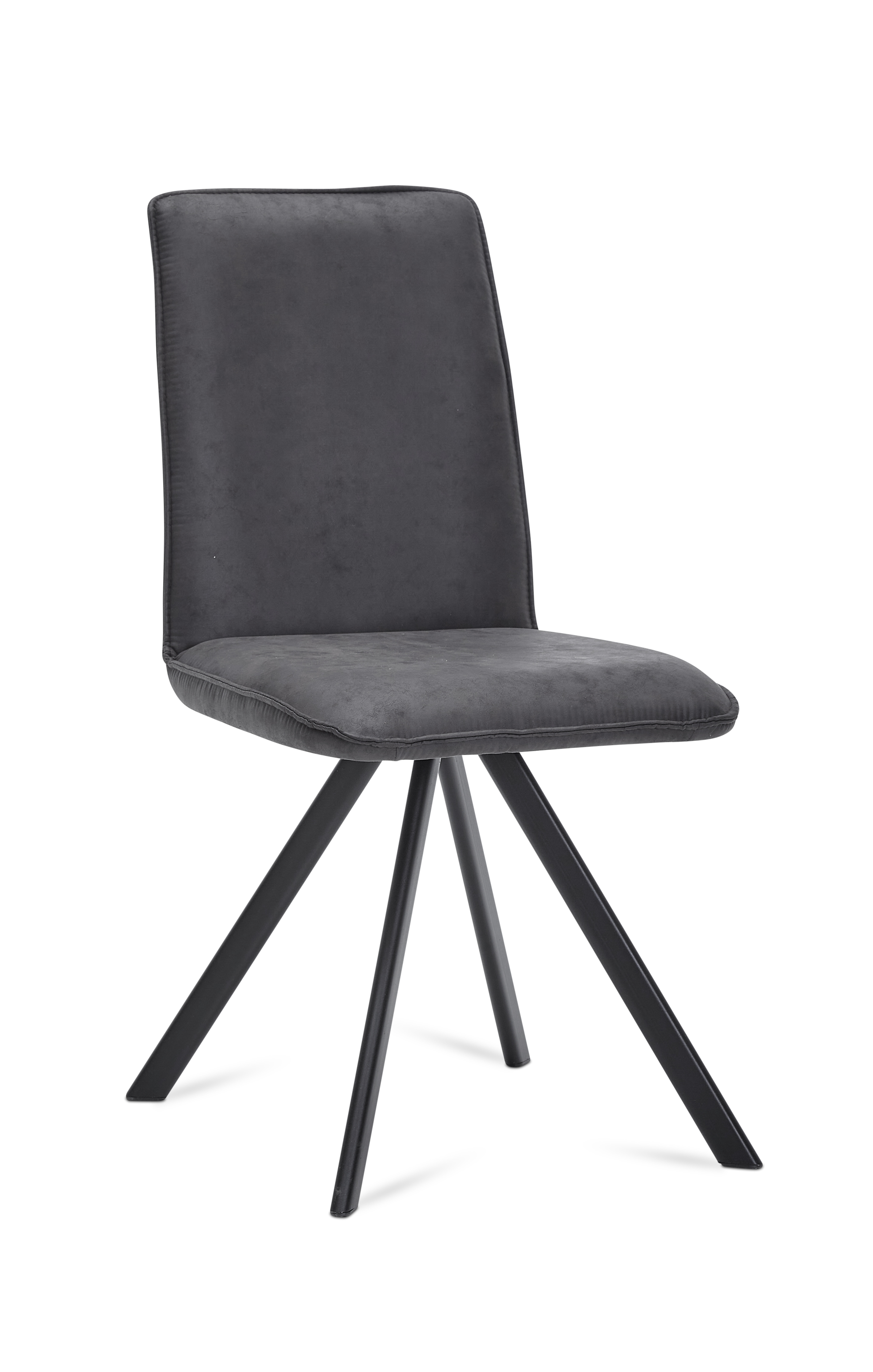 Stuhl St.Tropez anthrazit Stoff Metall
