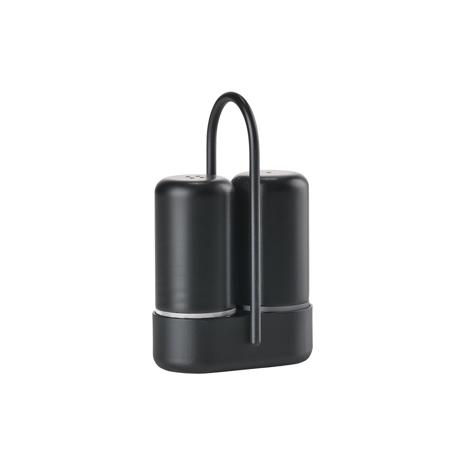 Set sale e pepe Singles in metallo nero
