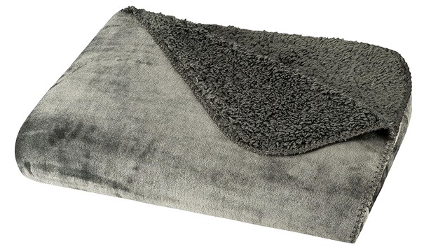 Coperta in poliestere verde muschio vivace