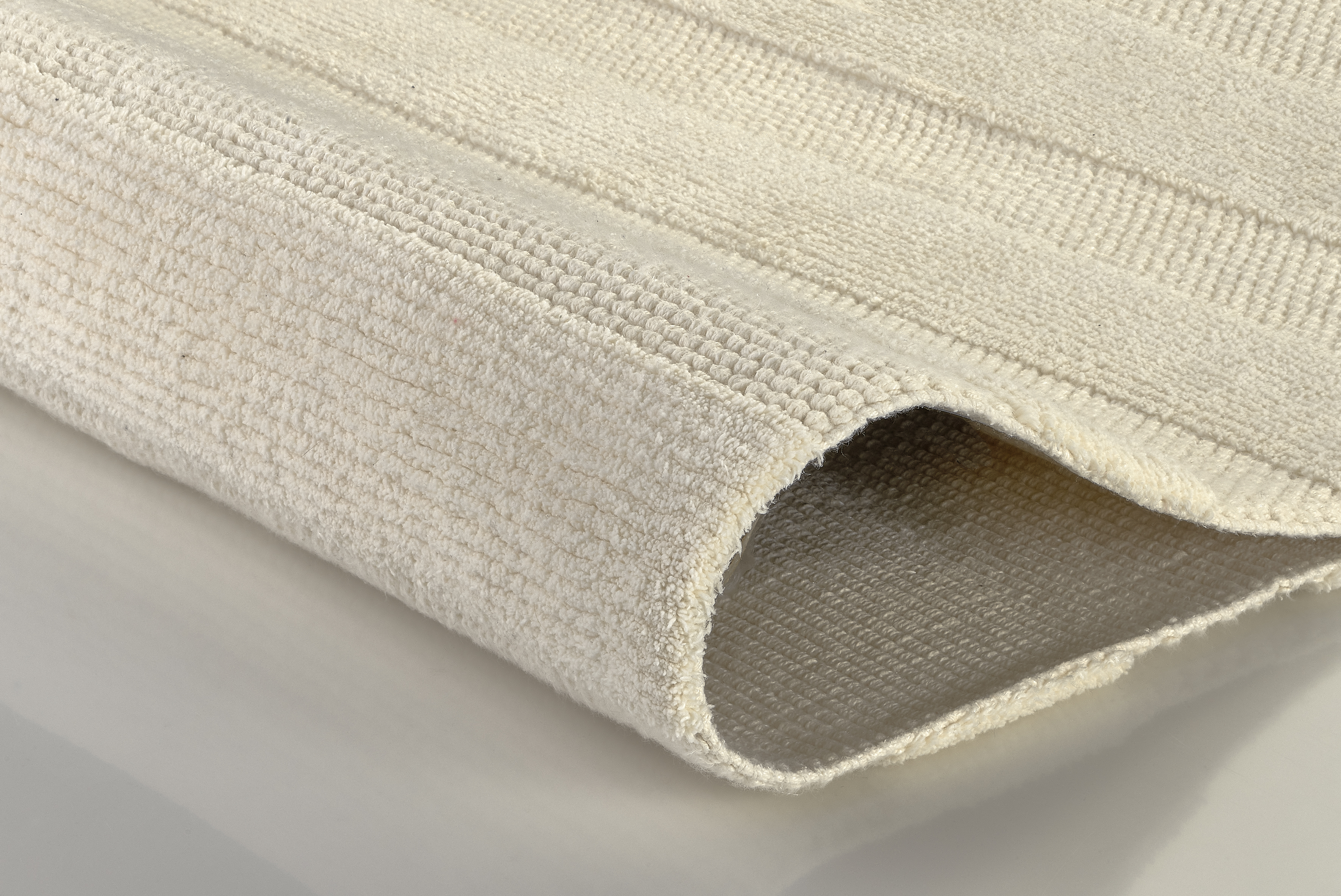Badteppich Tikka beige Baumwolle