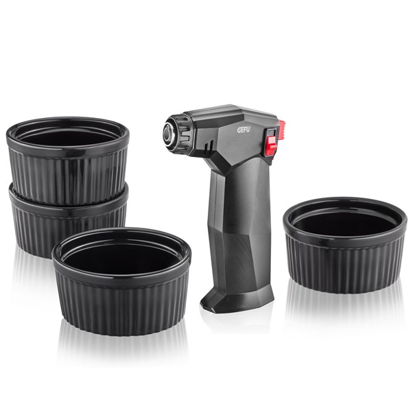 Set creme brulée Zuca 5 pezzi nero