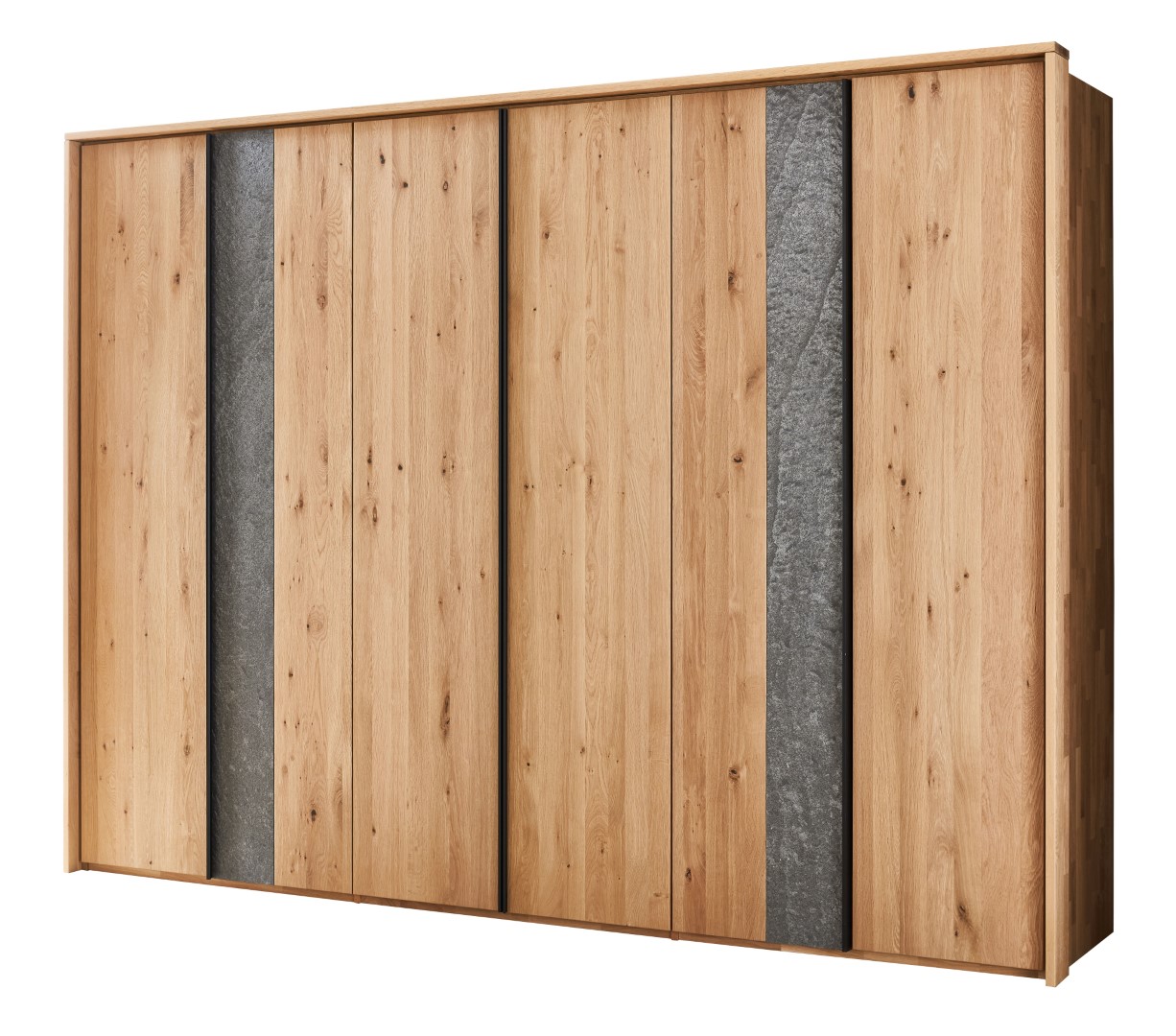 Drehtürenschrank WSM 5100 braun Wildeiche