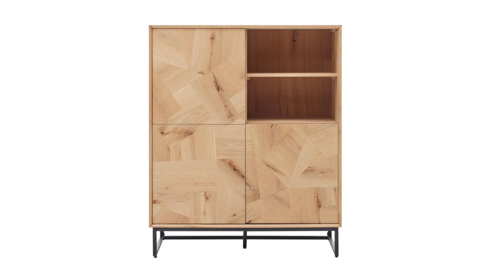 Highboard Roomio No. 2002 braun Eiche