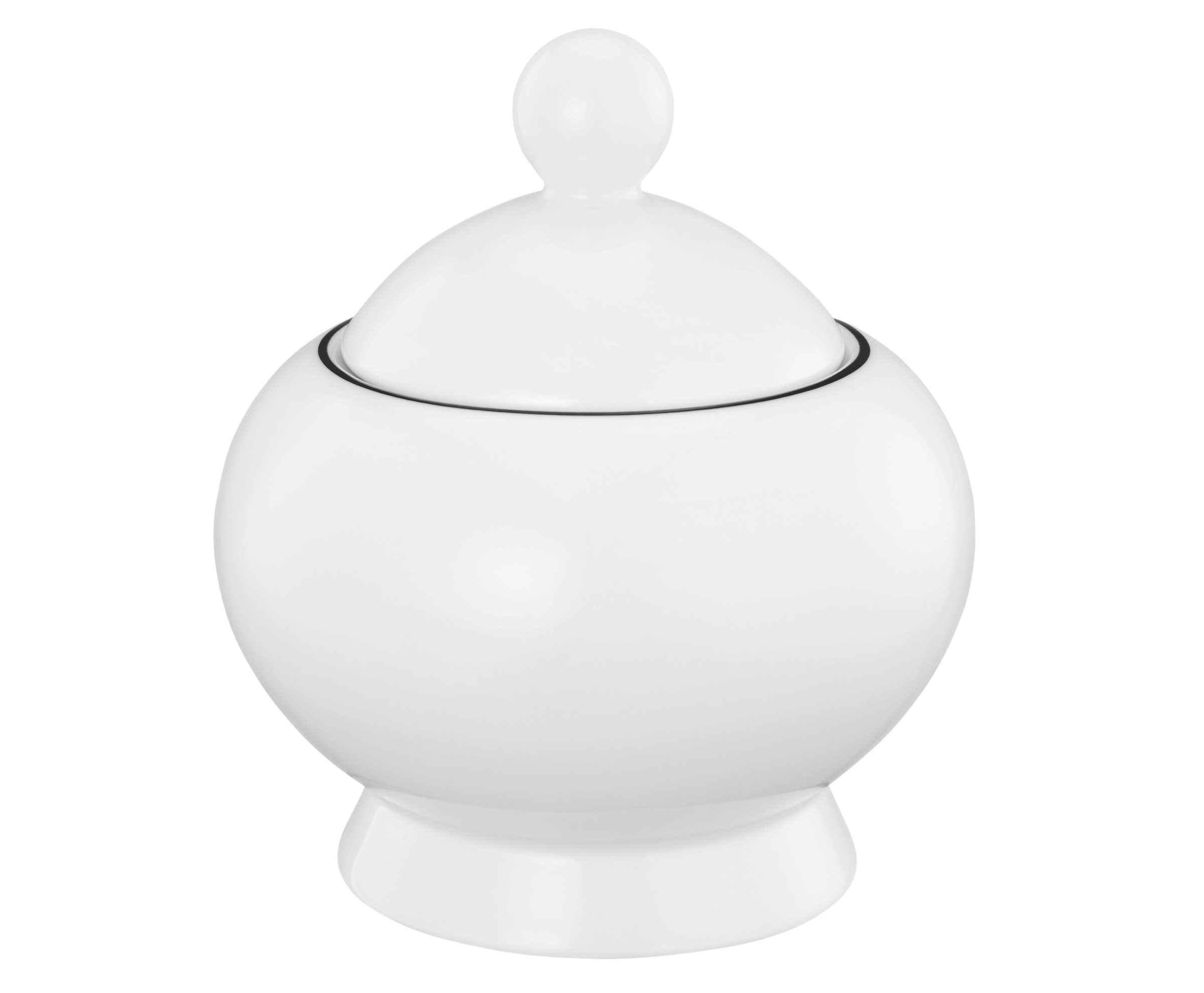 Zuckerdose Lido schwarz Porzellan