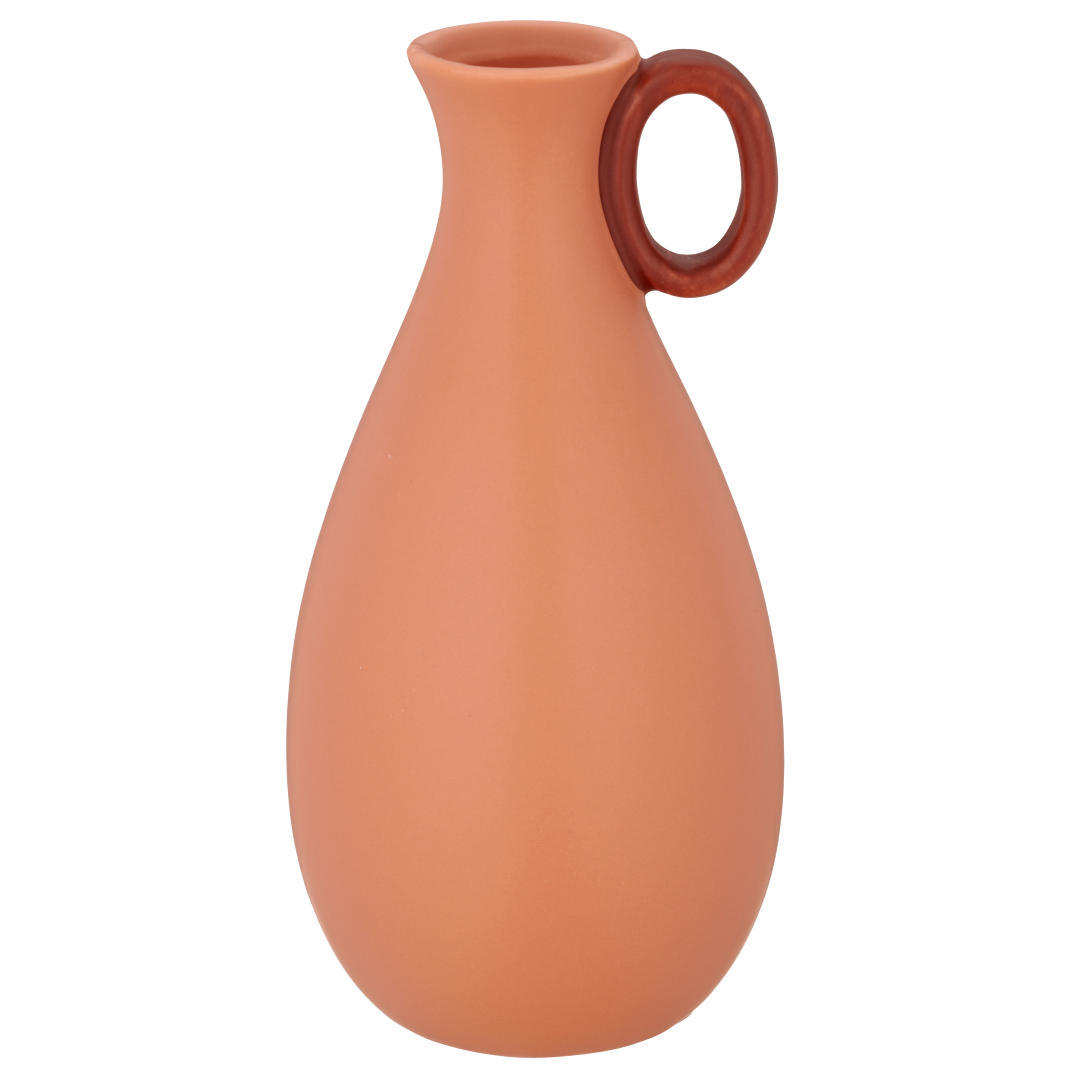 Vaso in porcellana arancione Jasmine