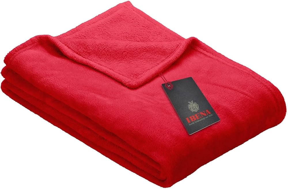 Fleecedecke Olbia rot Polyester