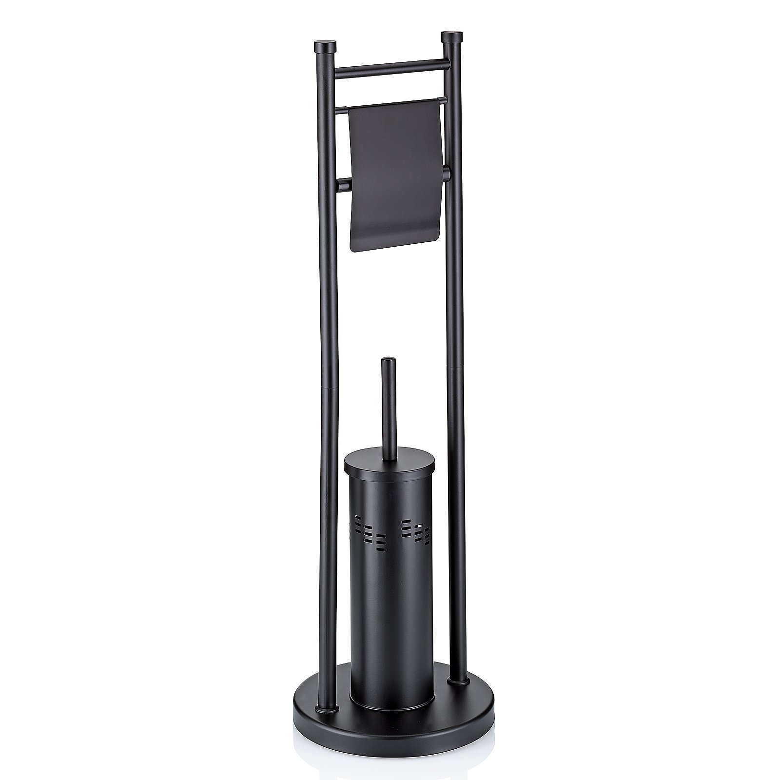 Set di toilette Swing in acciaio inox nero