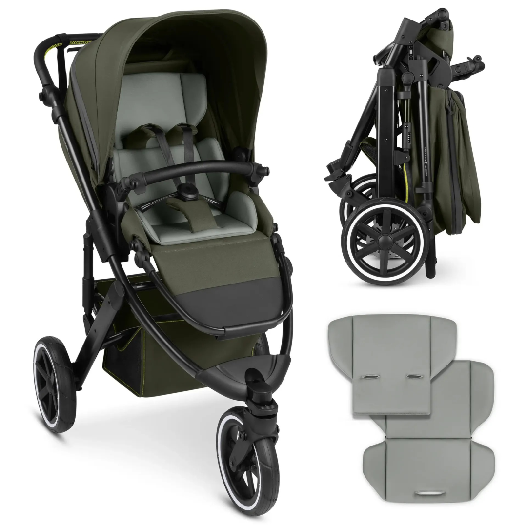 Carrozzina Salsa 5 Run verde alluminio poliestere
