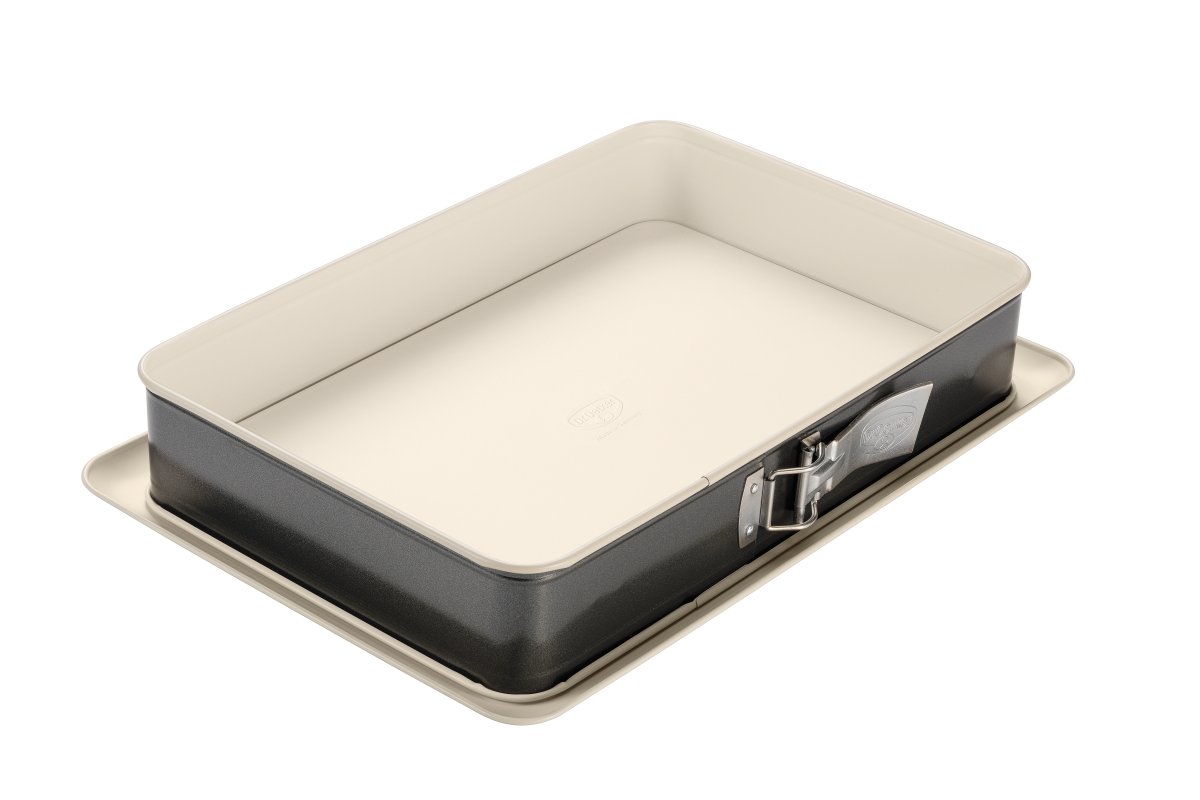 Rechteck-Springform Back-Trend Creme/Anthrazit Blech