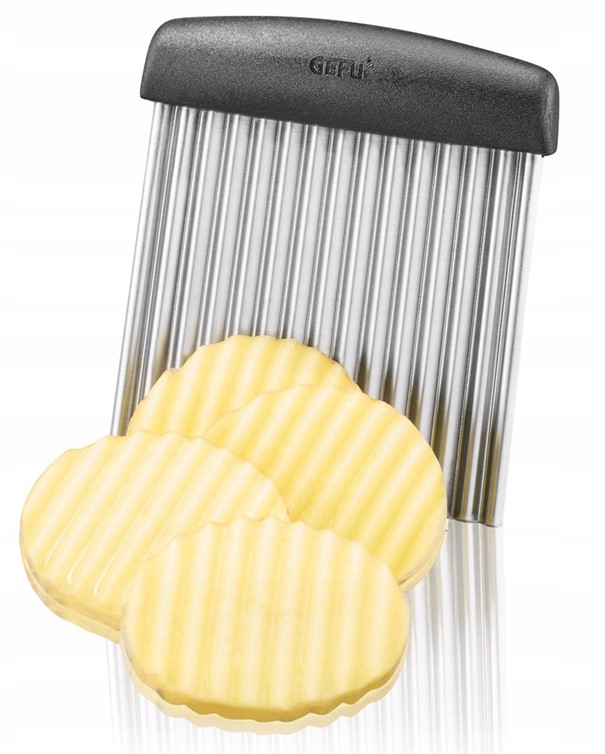 Fresa ad onda Riffl grigio/nero in acciaio inox