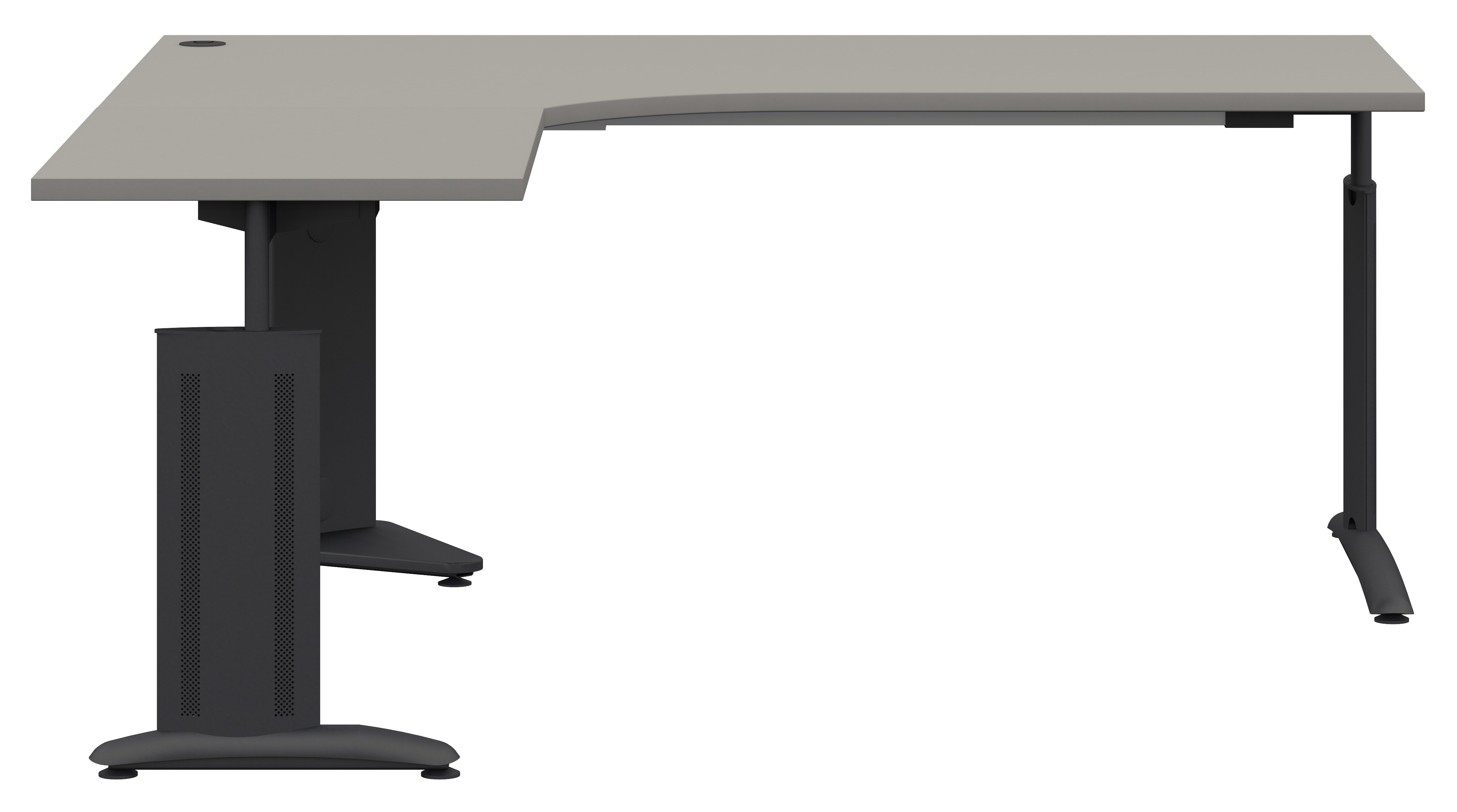 Combinazione di scrivania in rovere grigio