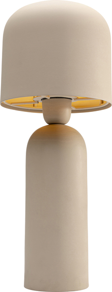 Tischleuchte Maya beige Stahl