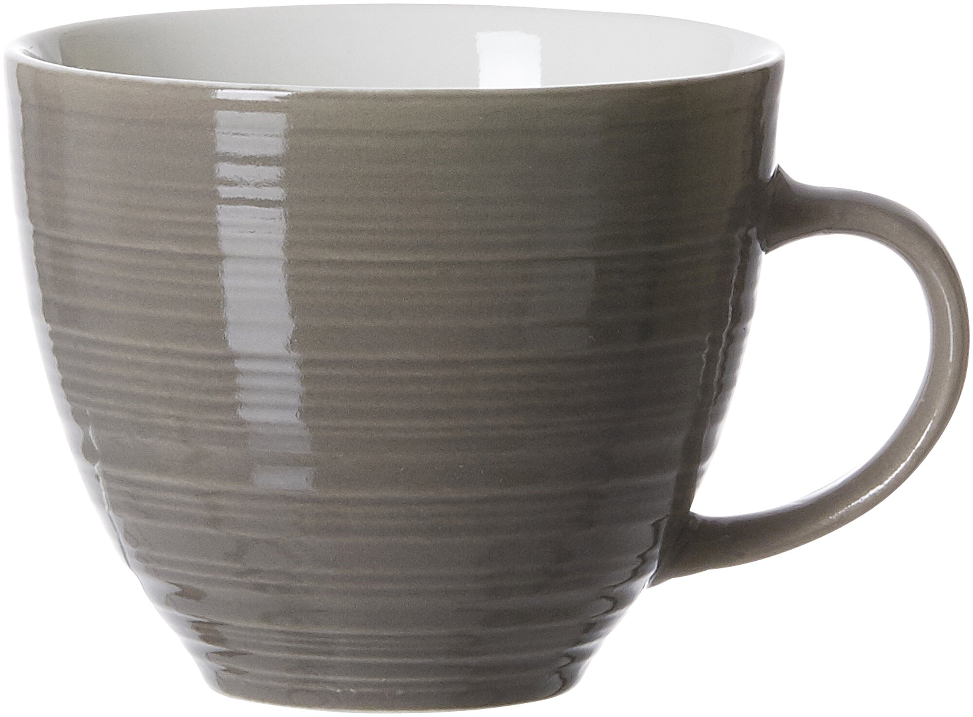 Obertasse STANDARD Braun Porzellan