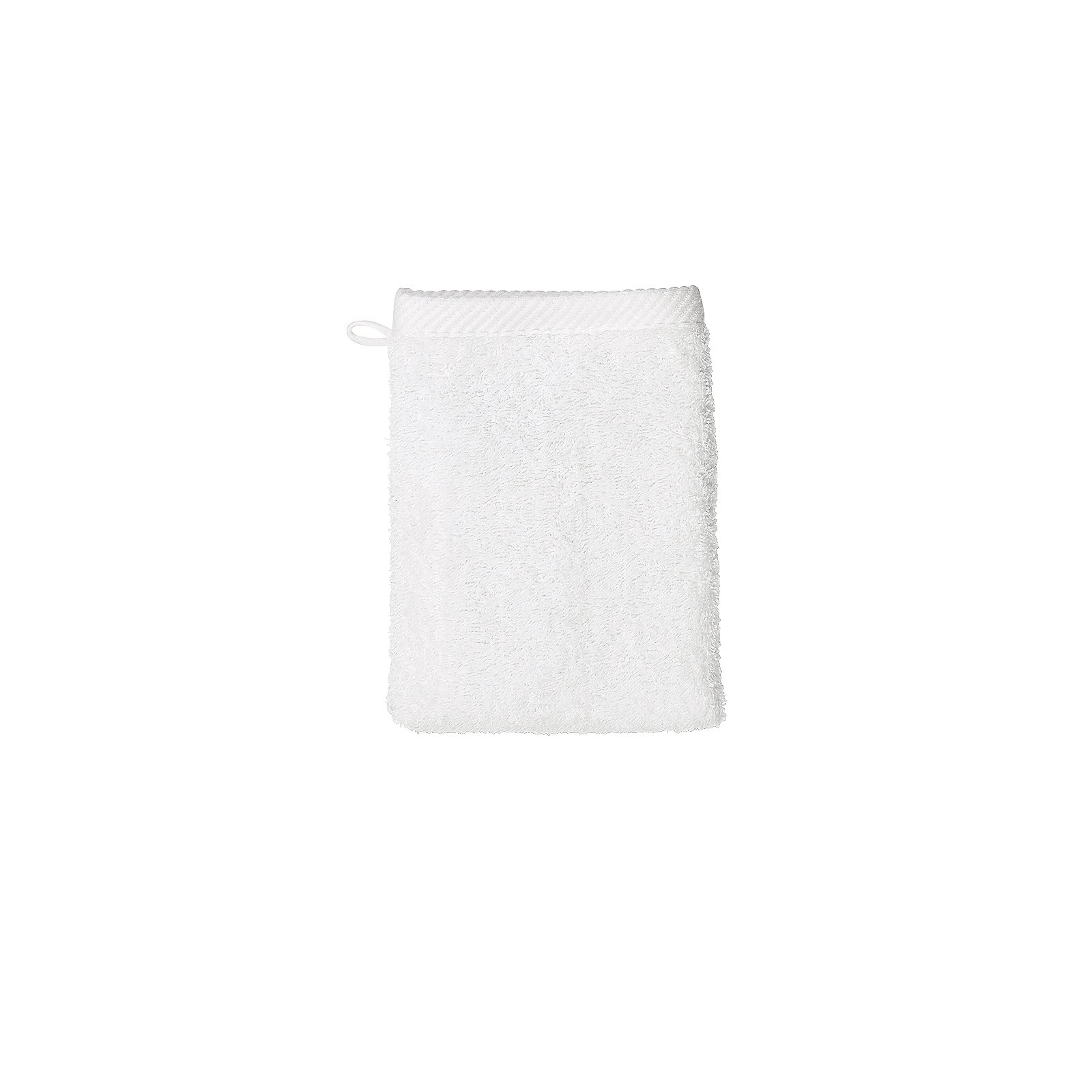 Waschhandschuh Ladessa schneeweiß 100% Baumwolle