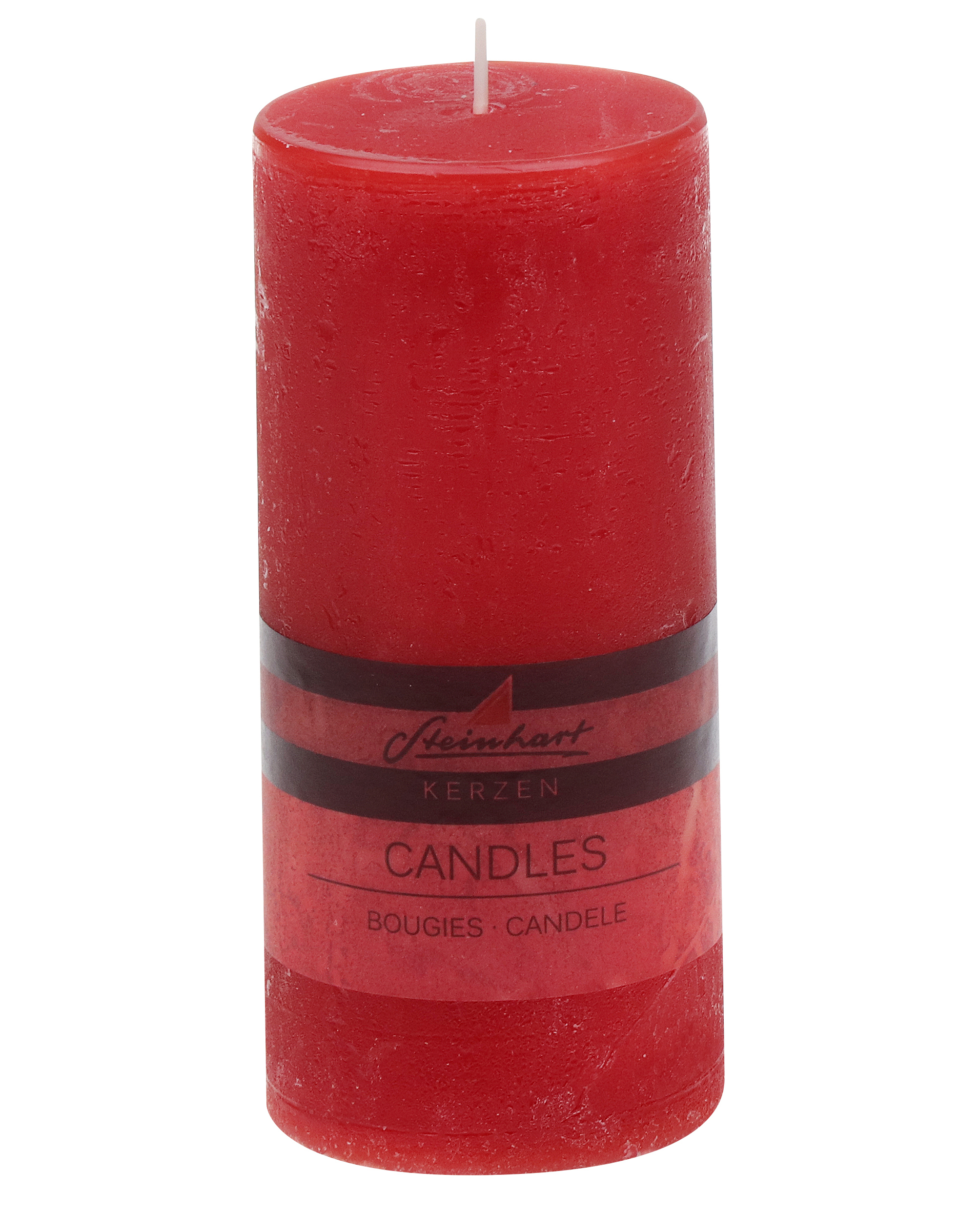 Candela brina di cera rossa