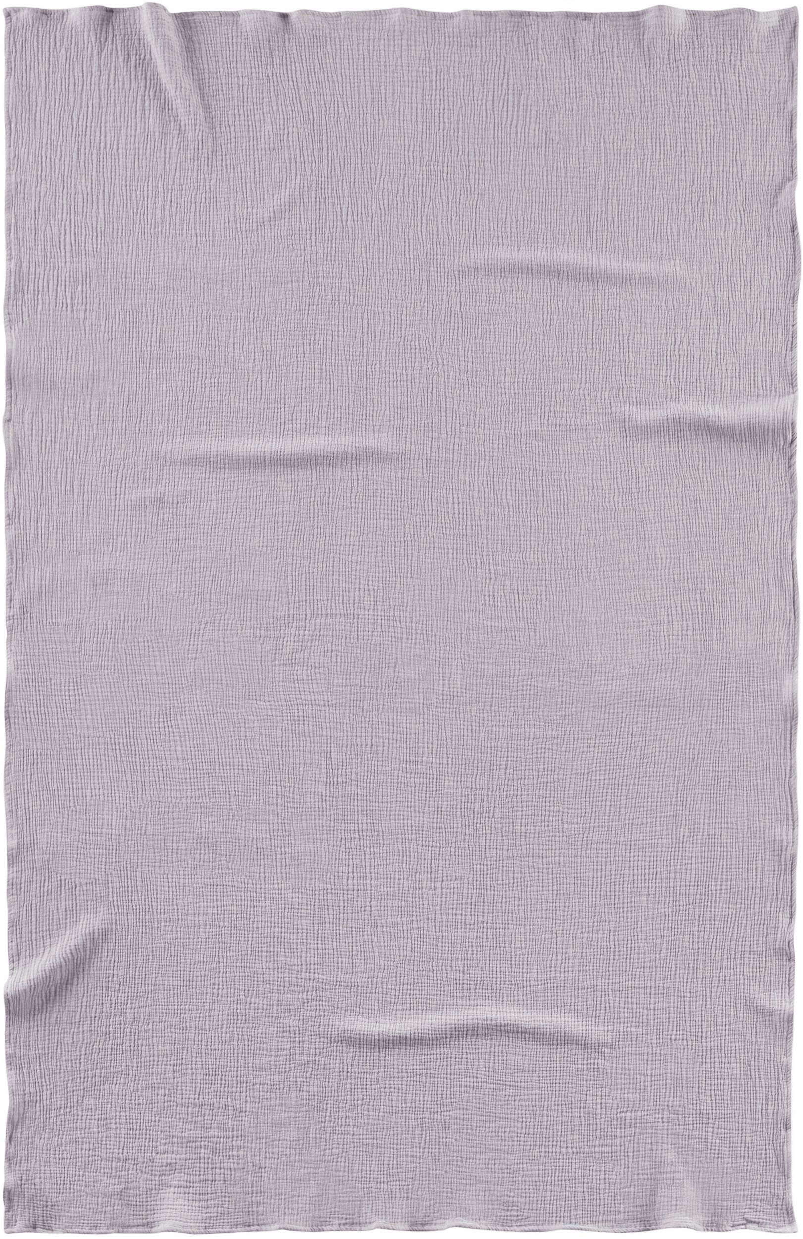 Kuscheldecke Musselin lila Textil
