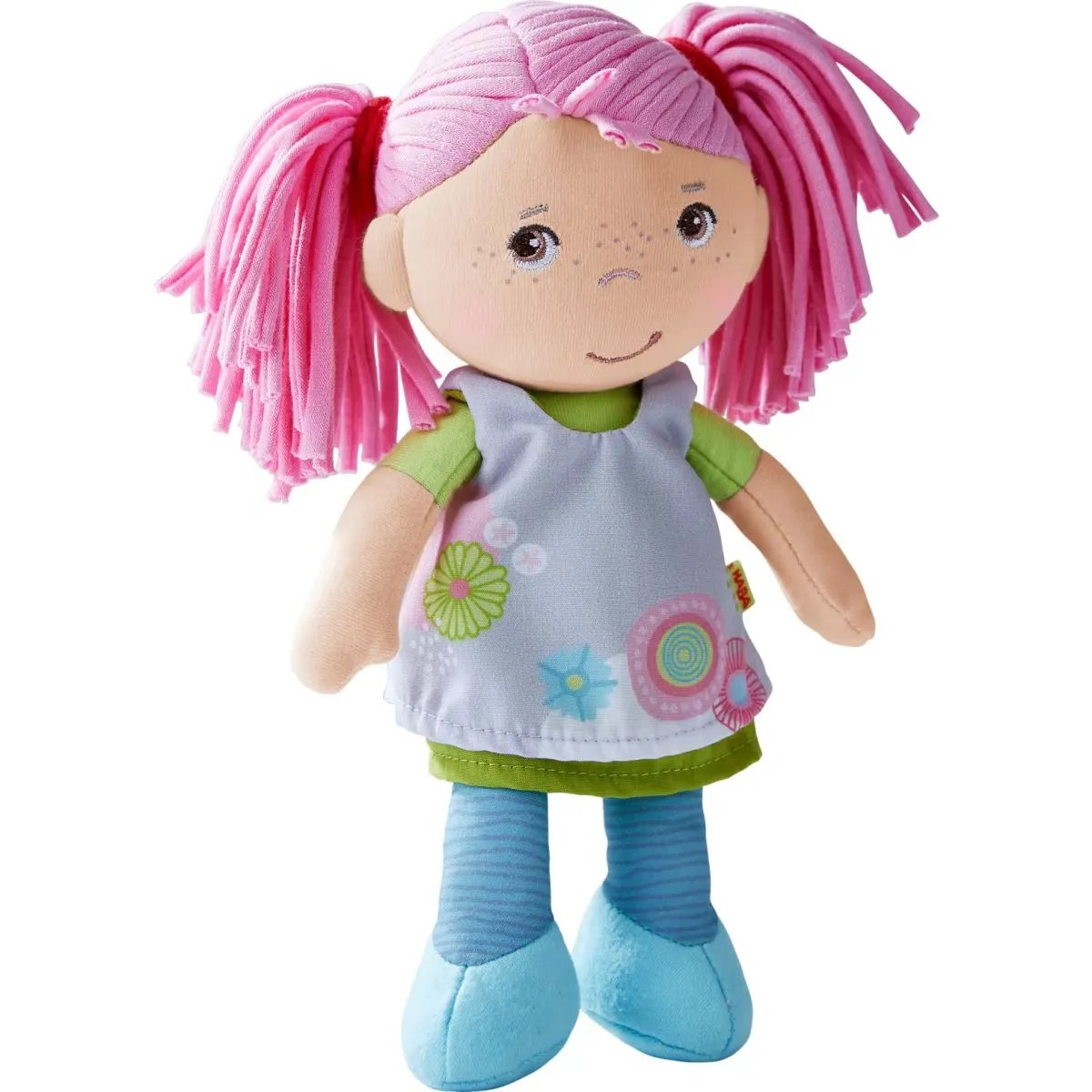 Puppe Beatrice bunt Stoff