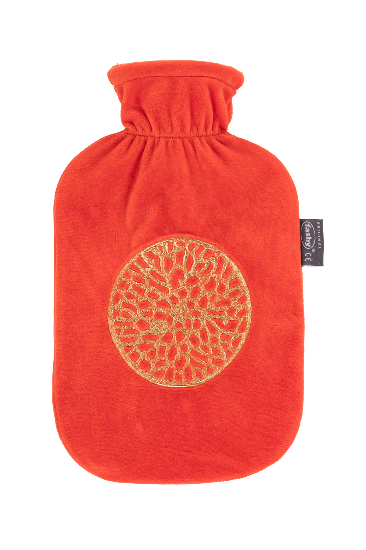 Wärmflasche mit Bezug Fashy orange Polyester