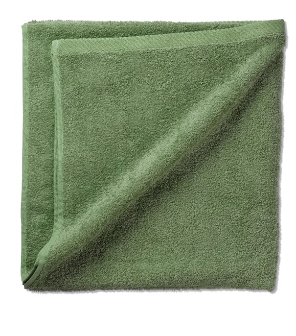 Asciugamano da doccia Ladessa verde muschio 100% cotone