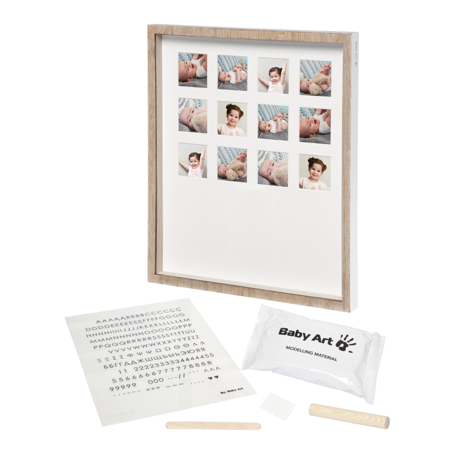 Bilderrahmen Baby Art braun Holz