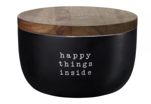 Dose Hey! schwarz matt New Bone China