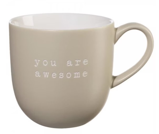 Henkelbecher Hey! nude New Bone China
