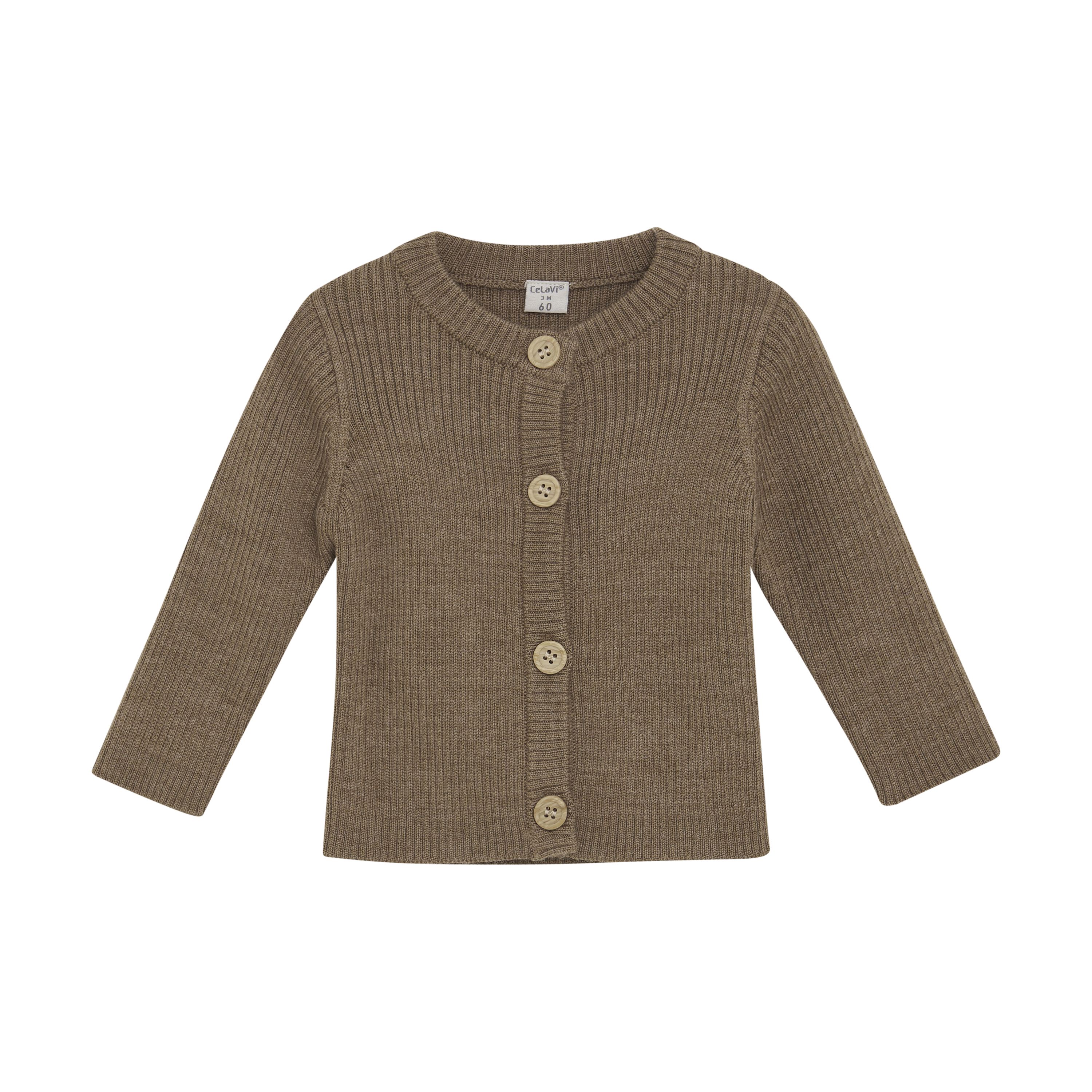 Cardigan Tatanatura beige in lana merino