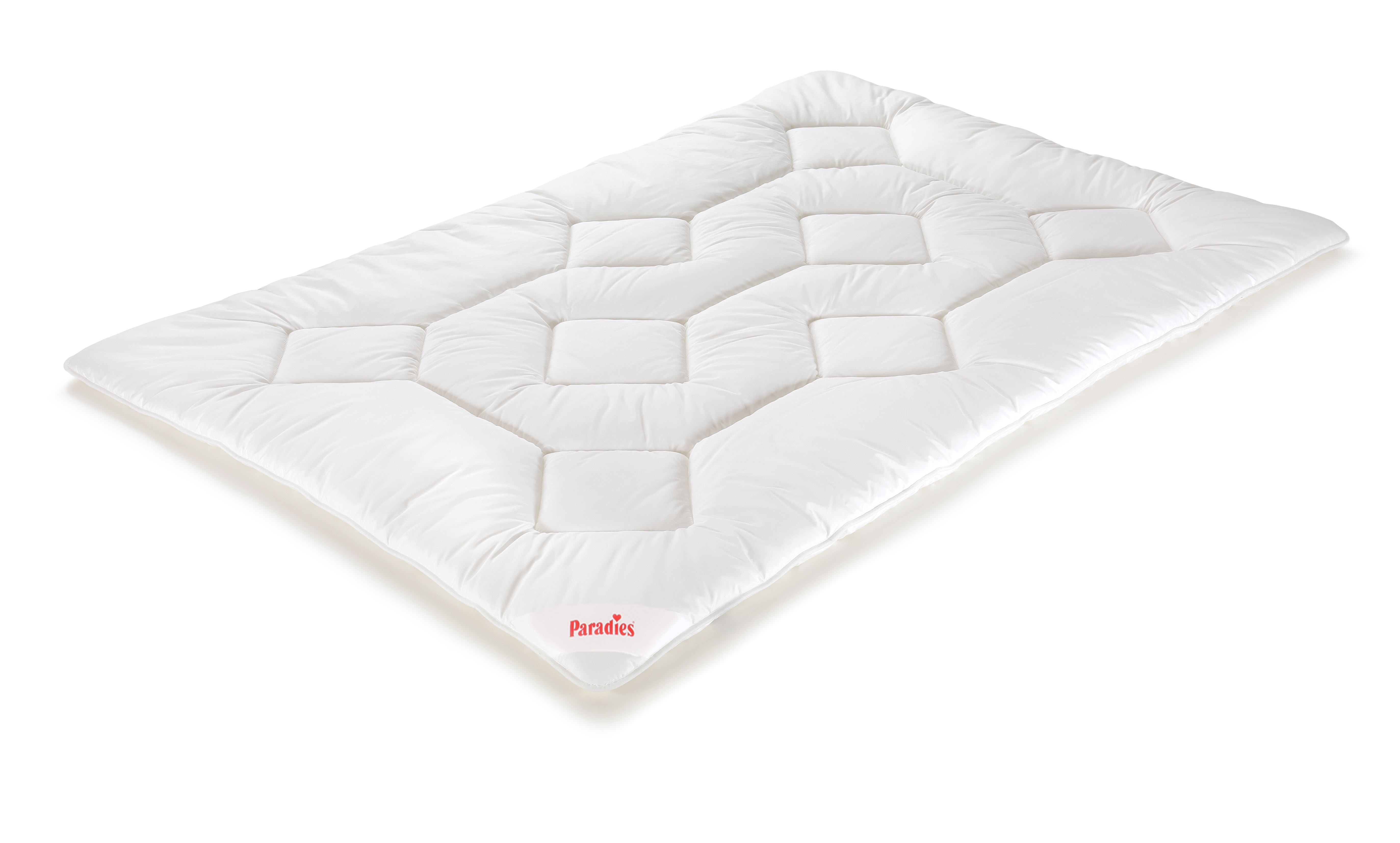 Ganzjahresbett Halia weiß textil