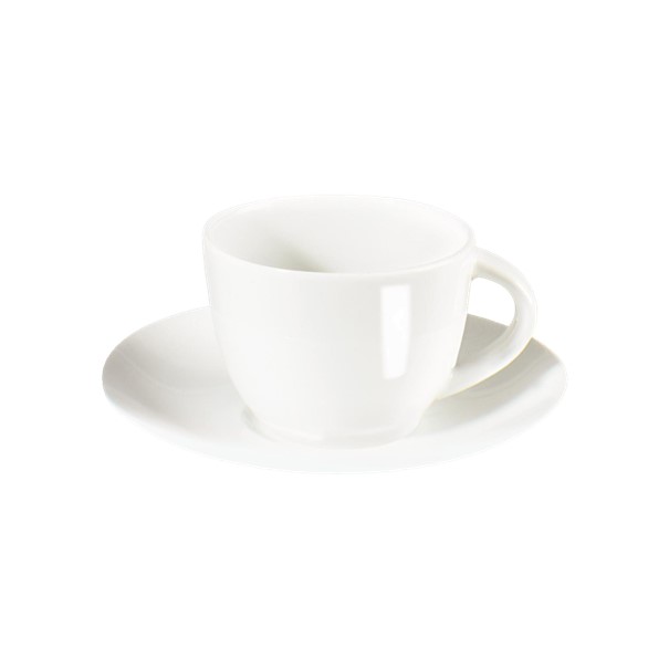 Espressotasse mit Unterer Atable weiß glänzend Fine Bone China