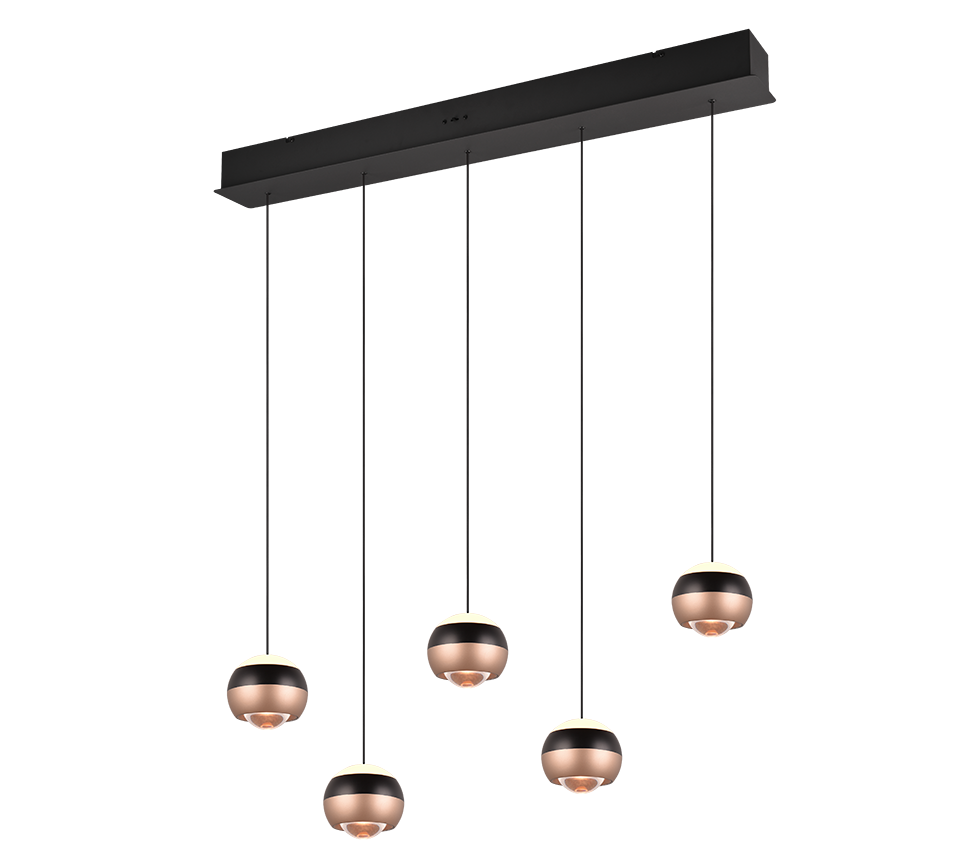 Pendelleuchte Orbit  schwarz matt Metall