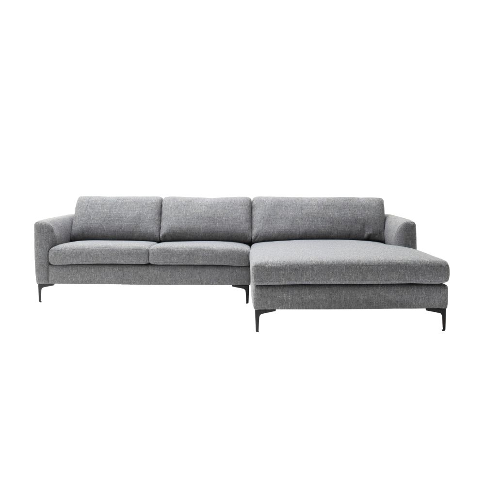 Couchgarnitur Timeless grau Stoff