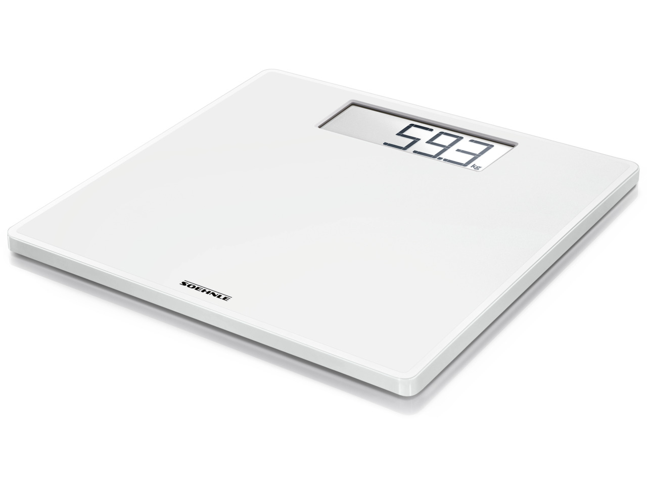 Digitale Personenwaage Style Sense Safe 100 weiß Kunststoff