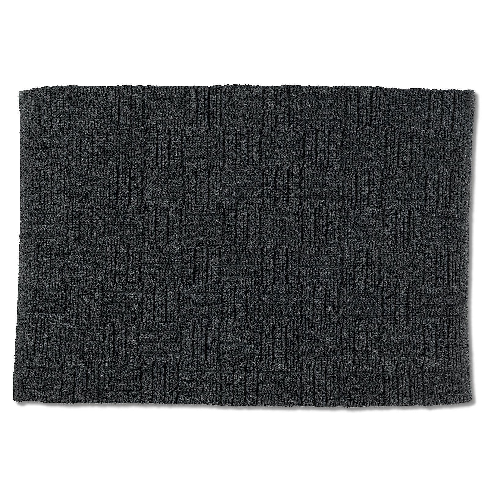 Badematte Leana granitgrau 100% Baumwolle