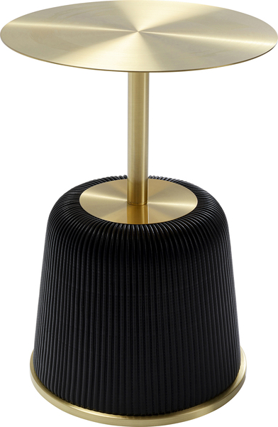 Beistelltisch Endless Vegas gold schwarz Stahl Polyurethan