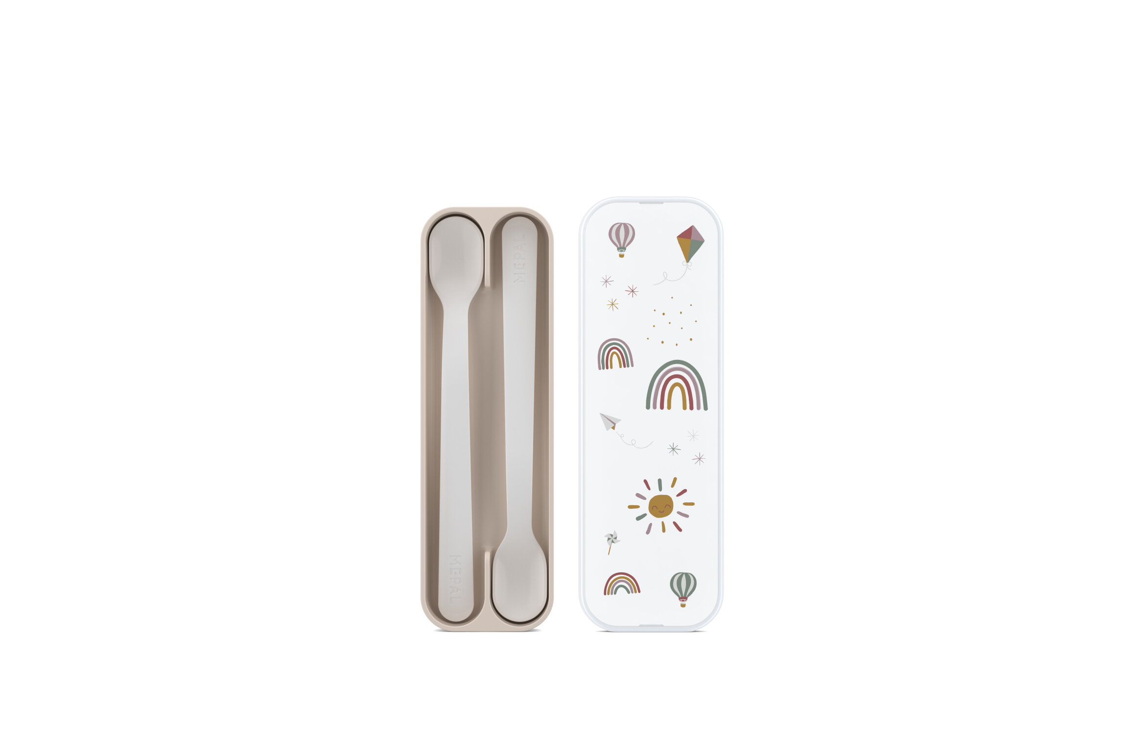 Set di cucchiai Mio 2 pezzi in polipropilene bianco