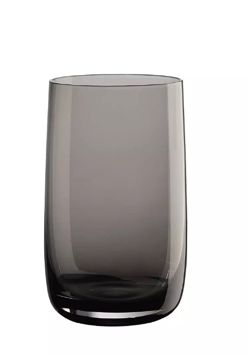 Longdrinkglas Sarabi grau glänzend Glas
