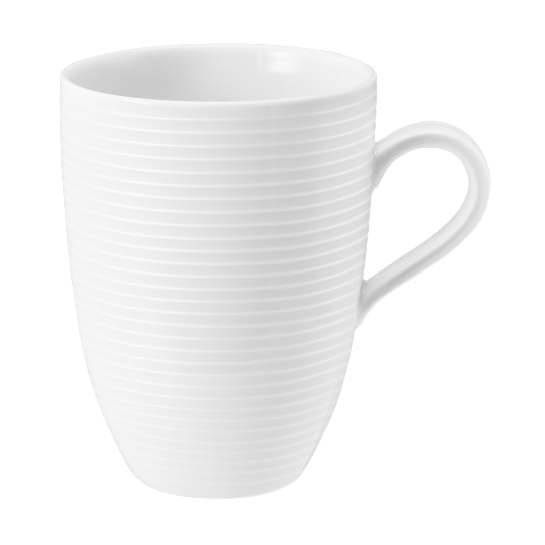 Becher Beat weiss Porzellan