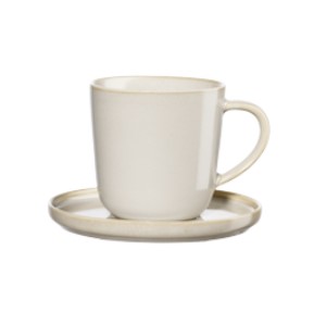 Espressotasse mit Unterer Coppa nude Porzellan