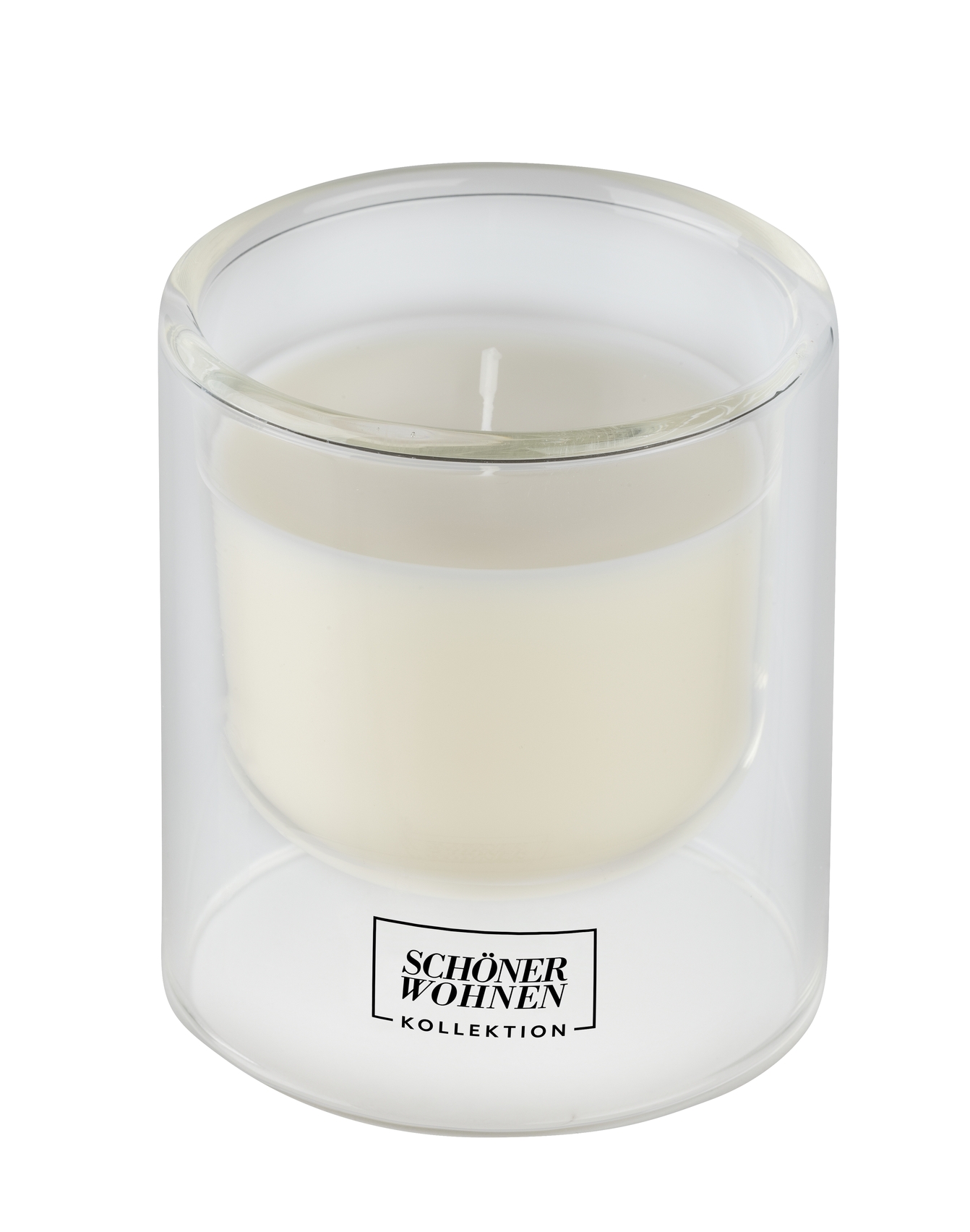 Duftkerze Lemongrass Transparent Glas Wachs