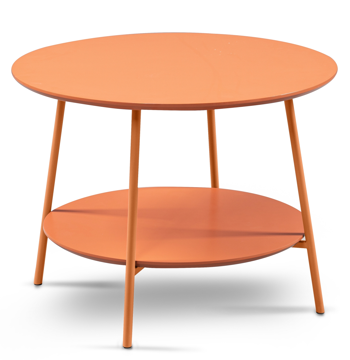 Couchtisch Olli 3 lachsfarbig Holzwerkstoff