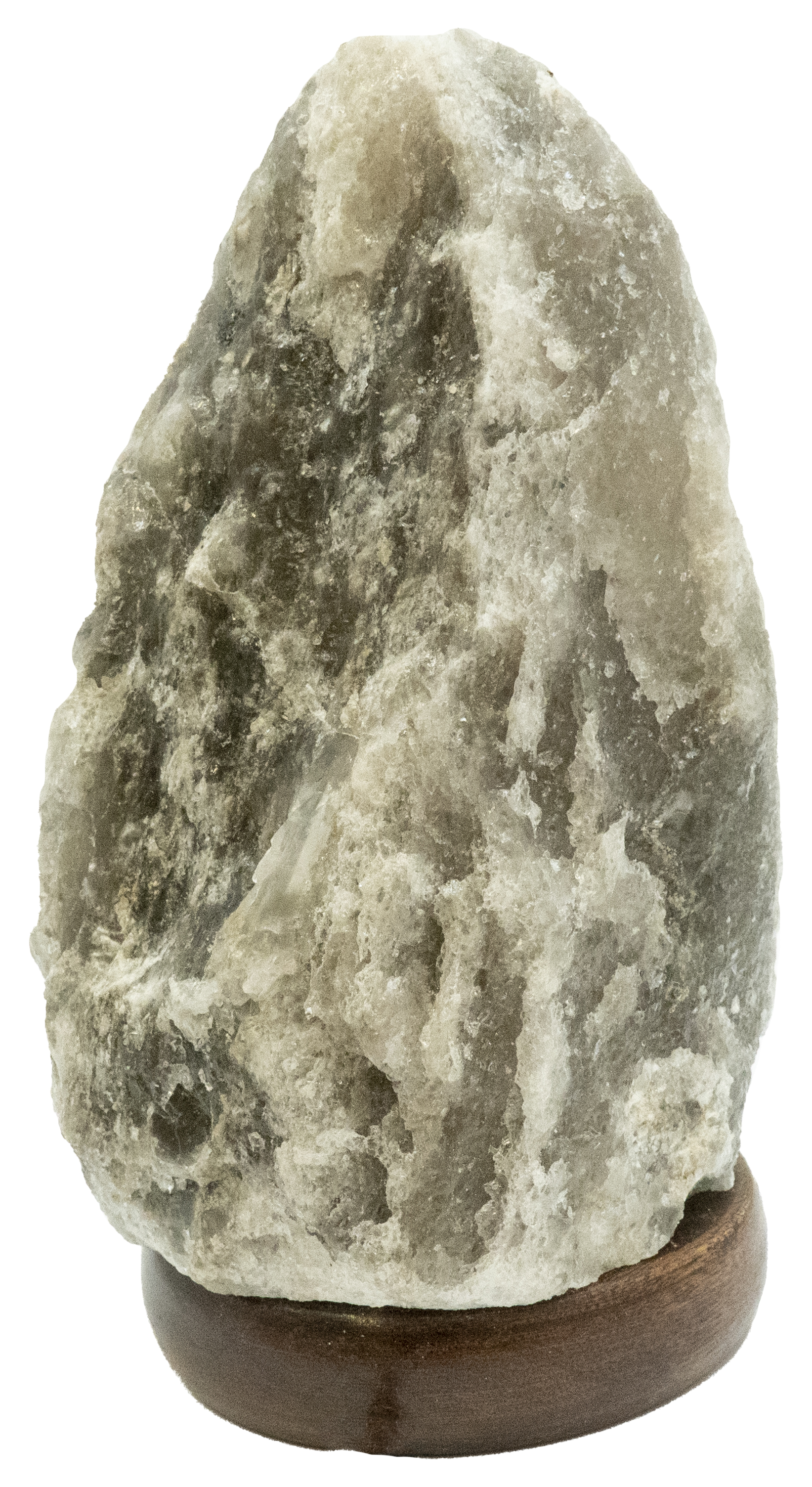 Tischleuchte Stone grau Salzkristall