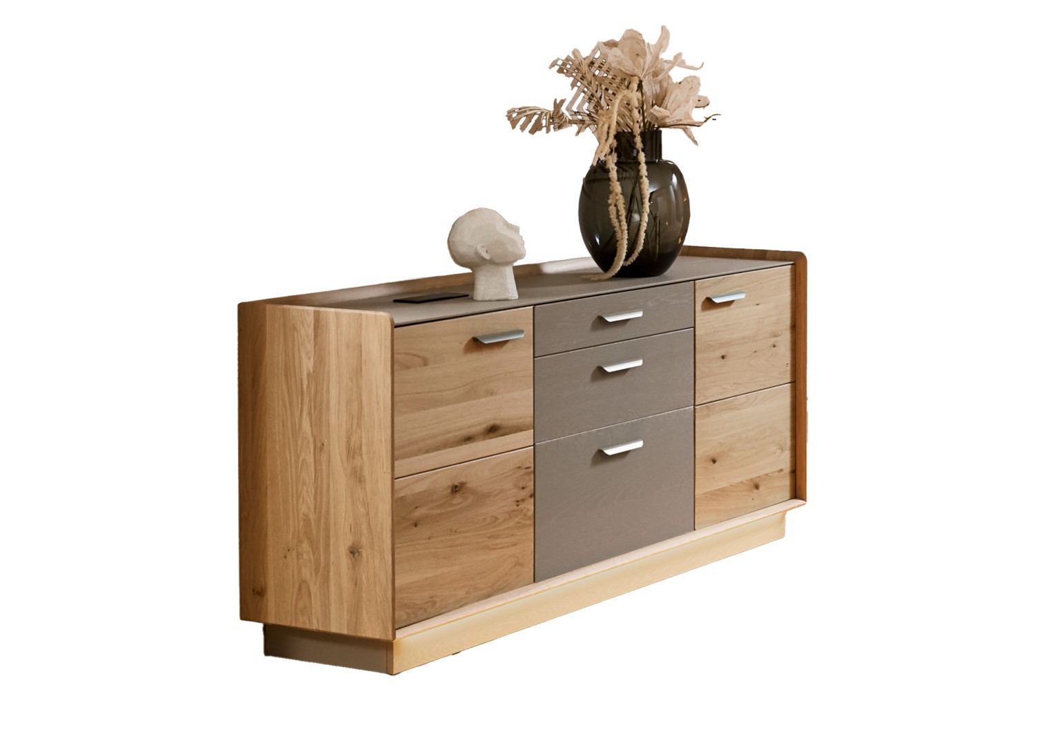 Credenza Studio Line rovere marrone grigio