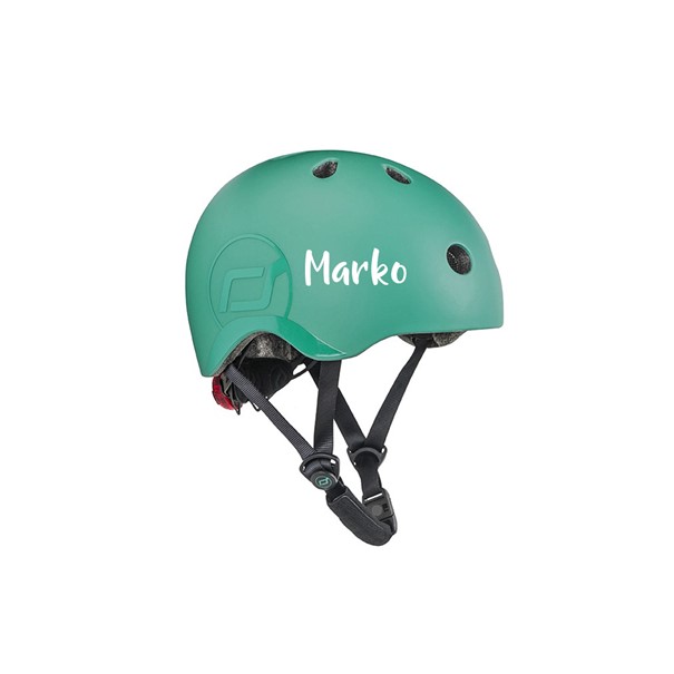 Scoot and Ride S-M Fahrradhelm dunkelgrün