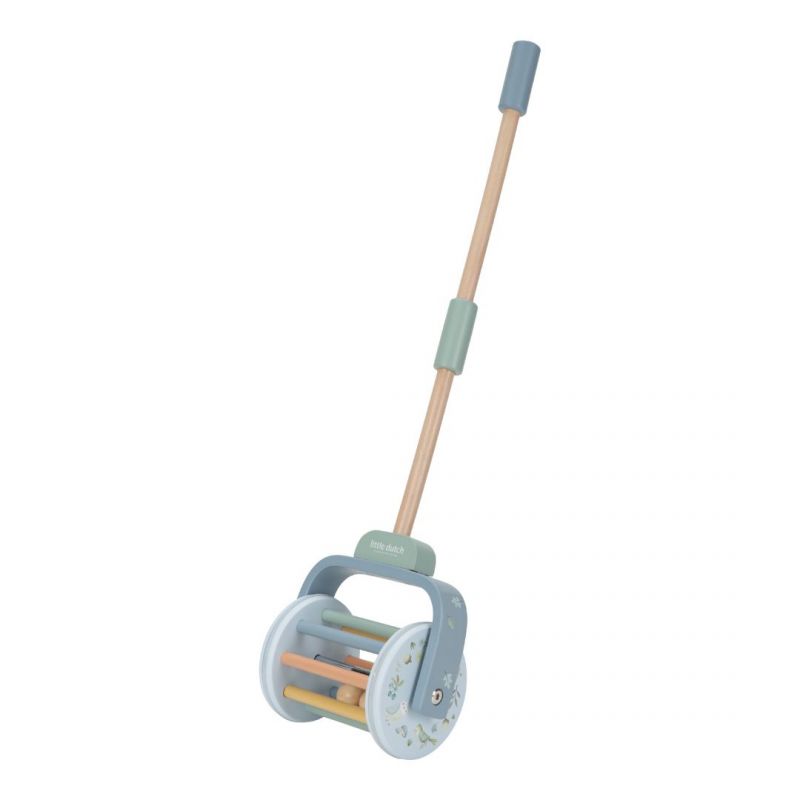 Schiebetier Rassel Little Dutch blau braun Holz