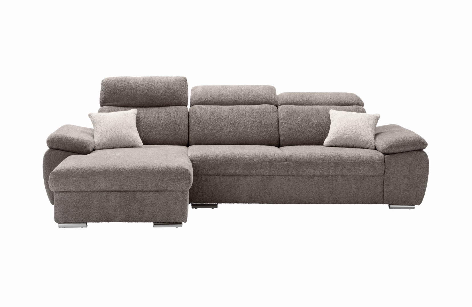 Divano angolare Alabama grigio tessuto