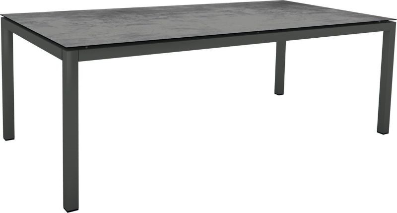 Outdoor Tavolo classico grigio HPL alluminio