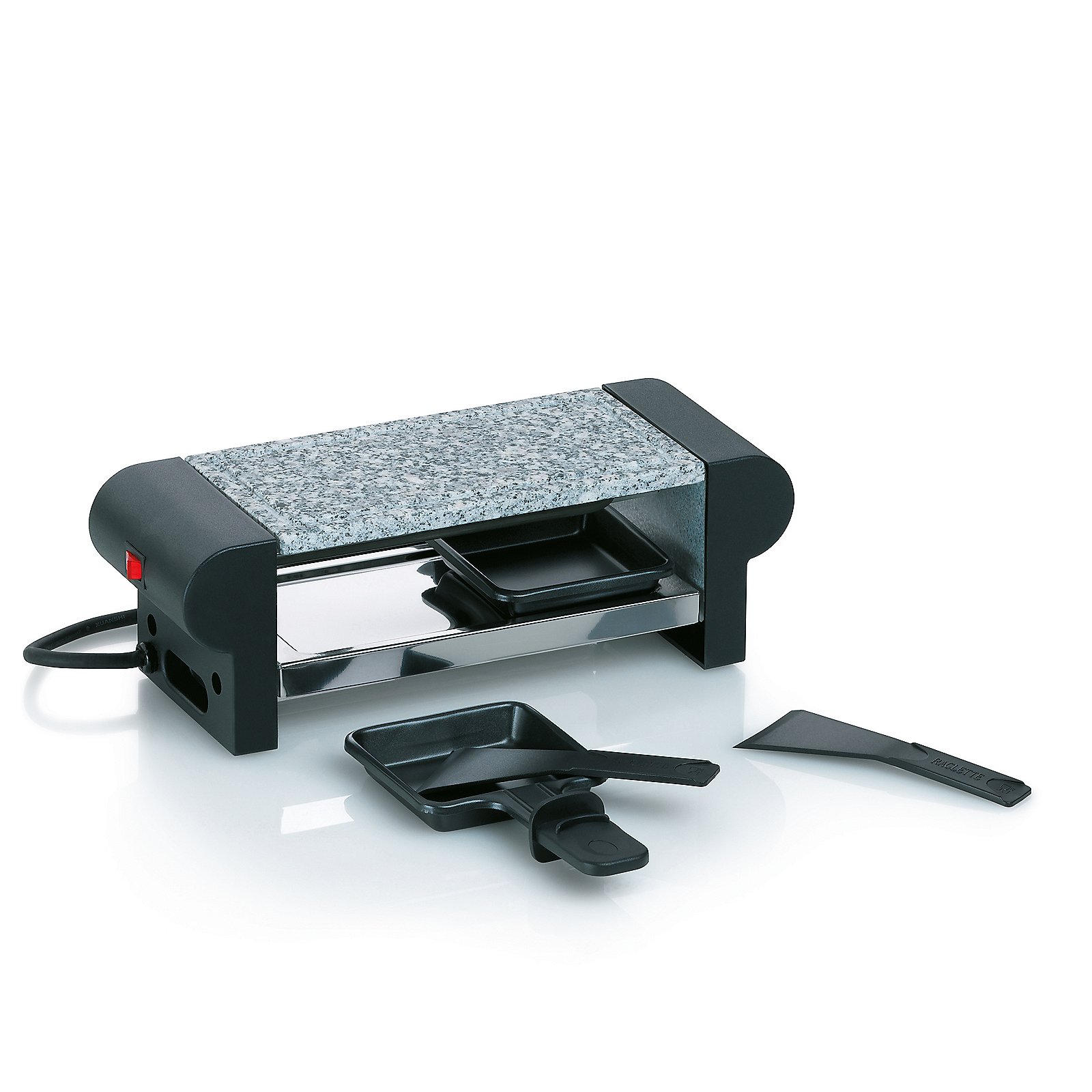 Raclette/stein Splügen schwarz Granit