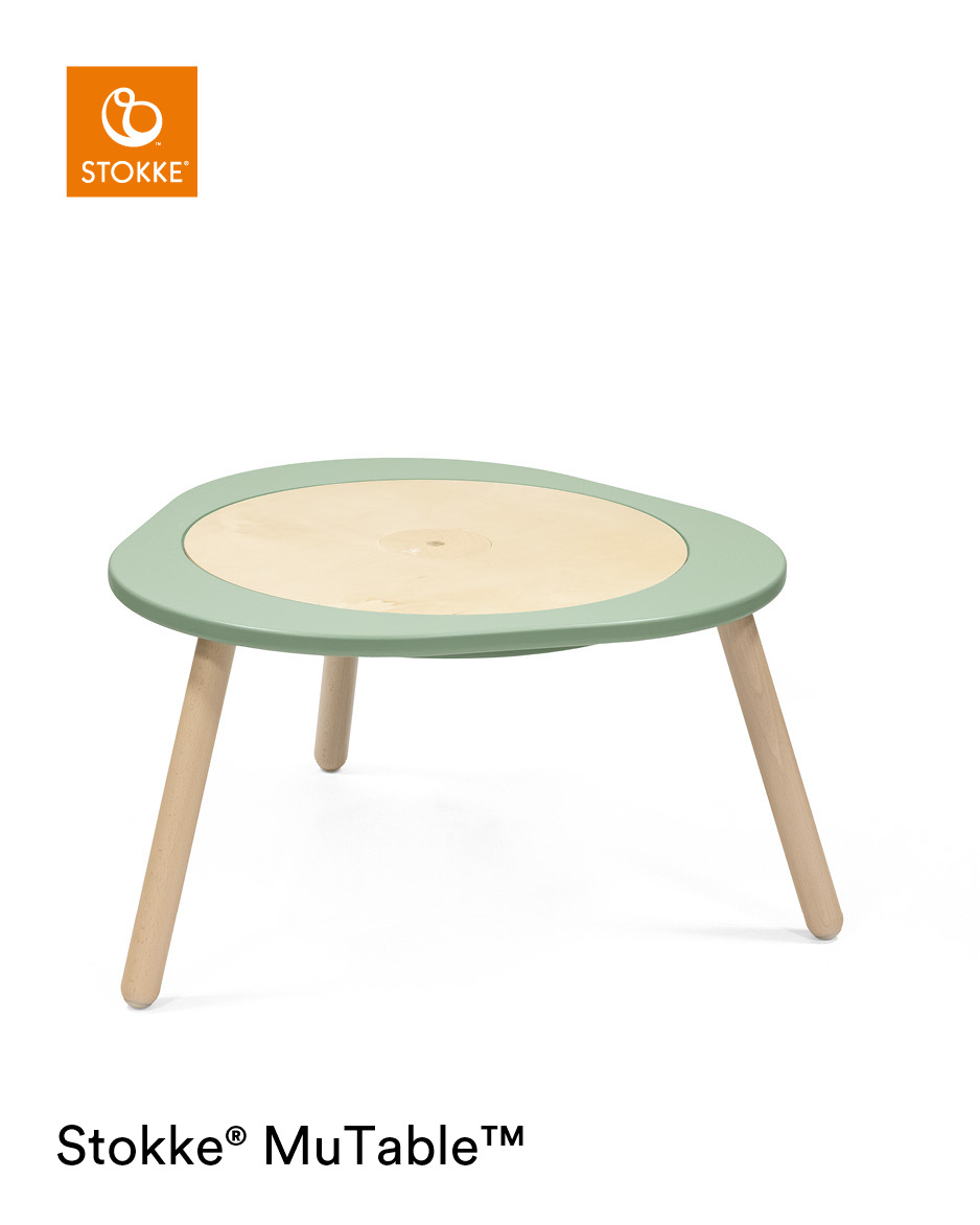 Kindertisch Mutable grün Holz